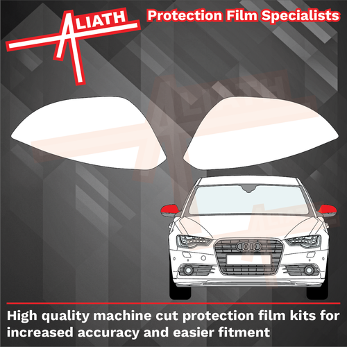 Audi A6 / S6 / RS6 (Type 4G) 2012-2015 Door Mirror Covers CLEAR Stone Protection