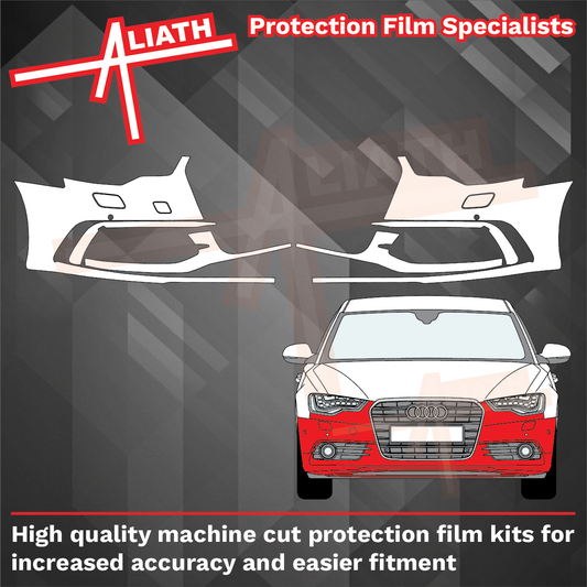 Audi A6 S-Line (Type 4G) 2012-2015, Front Bumper CLEAR Stone Protection