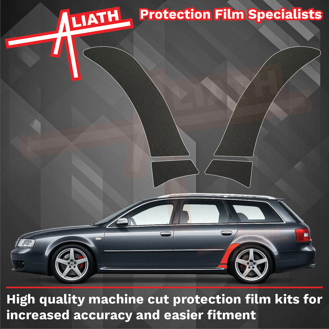 Audi RS6 (Type 4B) 2002-2004 Rear QTR & Sill Arch BLACK Paint Protection