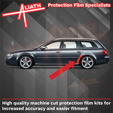 Audi RS6 (Type 4B) 2002-2004 Rear QTR & Sill Arch BLACK Paint Protection