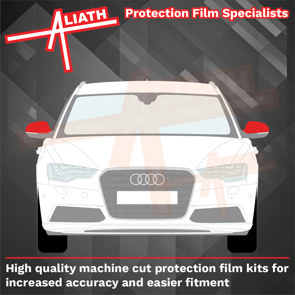 Audi RS6 A6 S6 (Type 4G) 2015-2019, Mirror Caps CLEAR Paint Protection