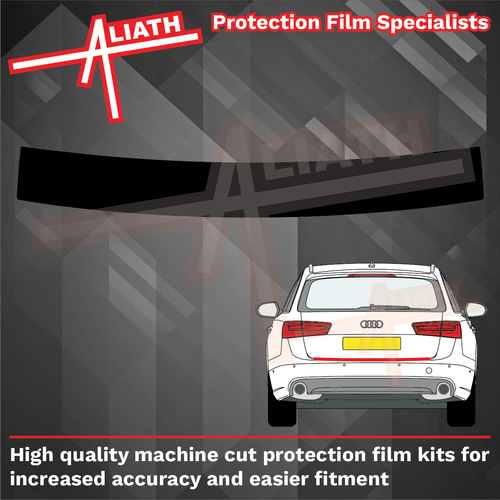 Audi A6 / S6 / RS6 ESTATE (Type 4G) 2012-2019 Rear Bumper BLACK TEXTURED Scratch Protection