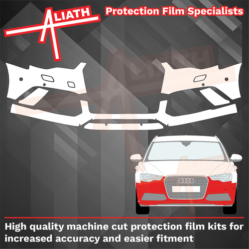 Audi RS6 (Type 4G) 2015-2019, Front Bumper CLEAR Paint Protection