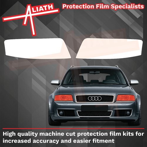 Audi RS6 (Type 4B) 2002-2004, Headlights & fog lights CLEAR stone Protection