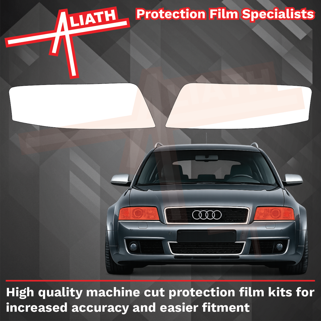Audi RS6 (Type 4B) 2002-2004, Headlights & fog lights CLEAR stone Protection
