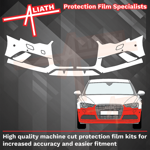 Audi RS6 (Type 4G) 2012-2015, Front Bumper CLEAR Paint Protection