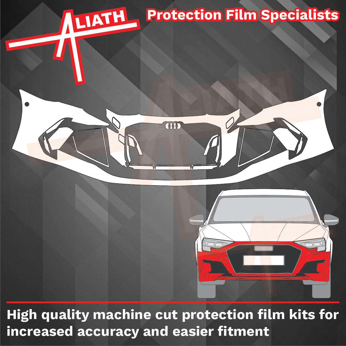 Audi RS3 (Type 8Y) 2025-Present, Front Bumper CLEAR paint Protection
