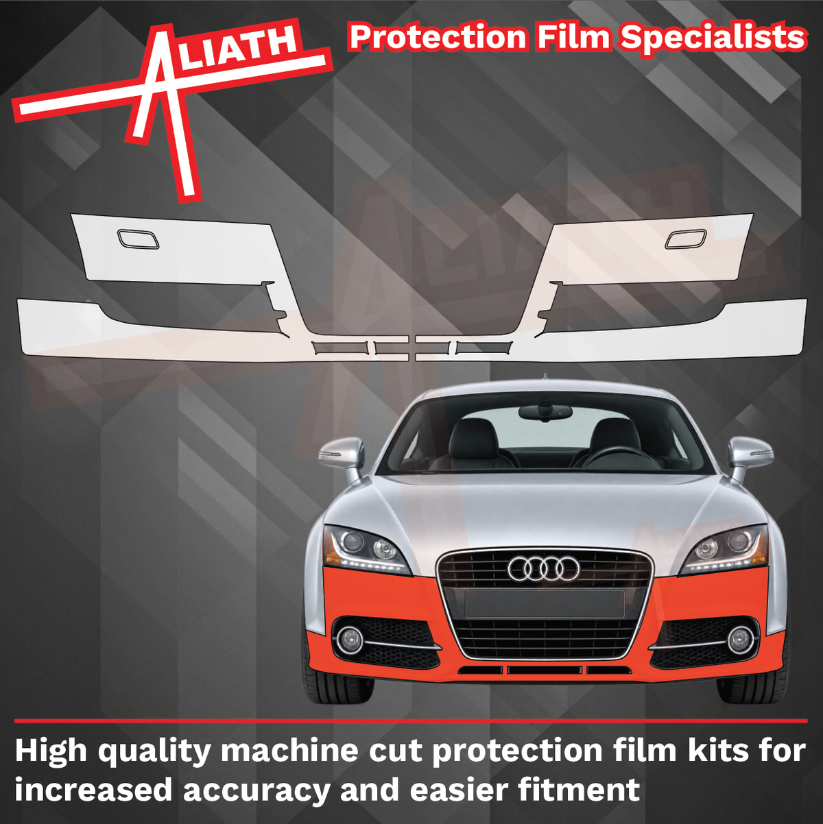 Audi TT Standard MK2 (Type 8J) 2006-2014 Front Bumper CLEAR Paint Protection