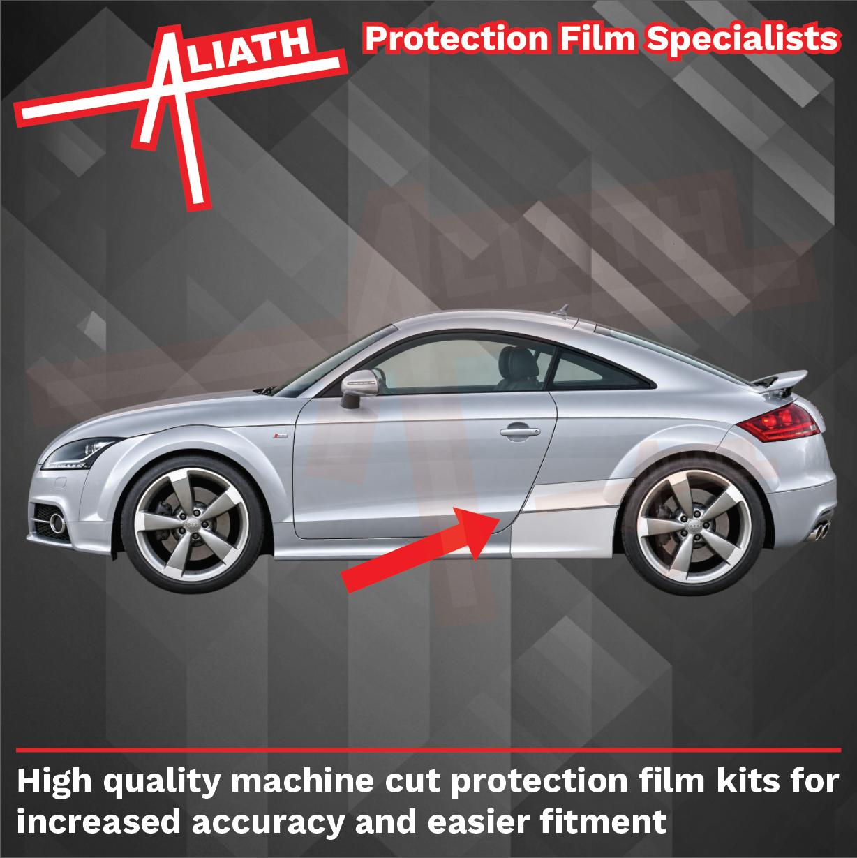 Audi TT MK2 (Type 8J) 2006-2014 Rear Skirts & QTR Arches CLEAR Paint Protection