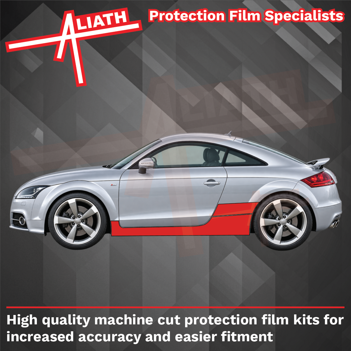 Audi TT MK2 (Type 8J) 2006-2014 Side Skirts & Qtr Arches CLEAR Paint Protection