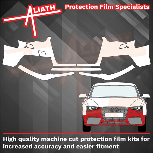 Audi RS5 (Type 8T / B8 Facelift) 2011-2016, Front Bumper CLEAR Paint Protection
