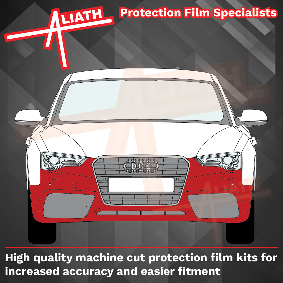 Audi RS5 (Type 8T / B8 Facelift) 2011-2016, Front Bumper CLEAR Paint Protection