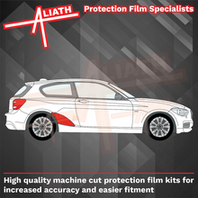 BMW 1-Series 3 Door (Type F20) 2011-2019, Rear QTR / Wing Arches BLACK Paint Protection