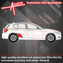 BMW 1-Series 5 Door (Type F21) 2011-2019, Rear Door & Wing Arches BLACK Paint Protection