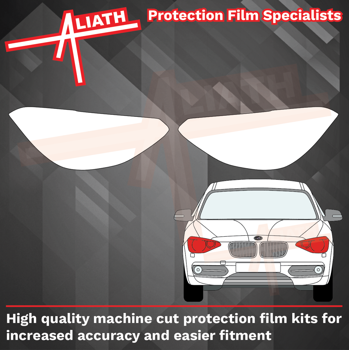BMW 1-Series (Type F20 F21) 2011-2015, Headlights CLEAR Stone Protection