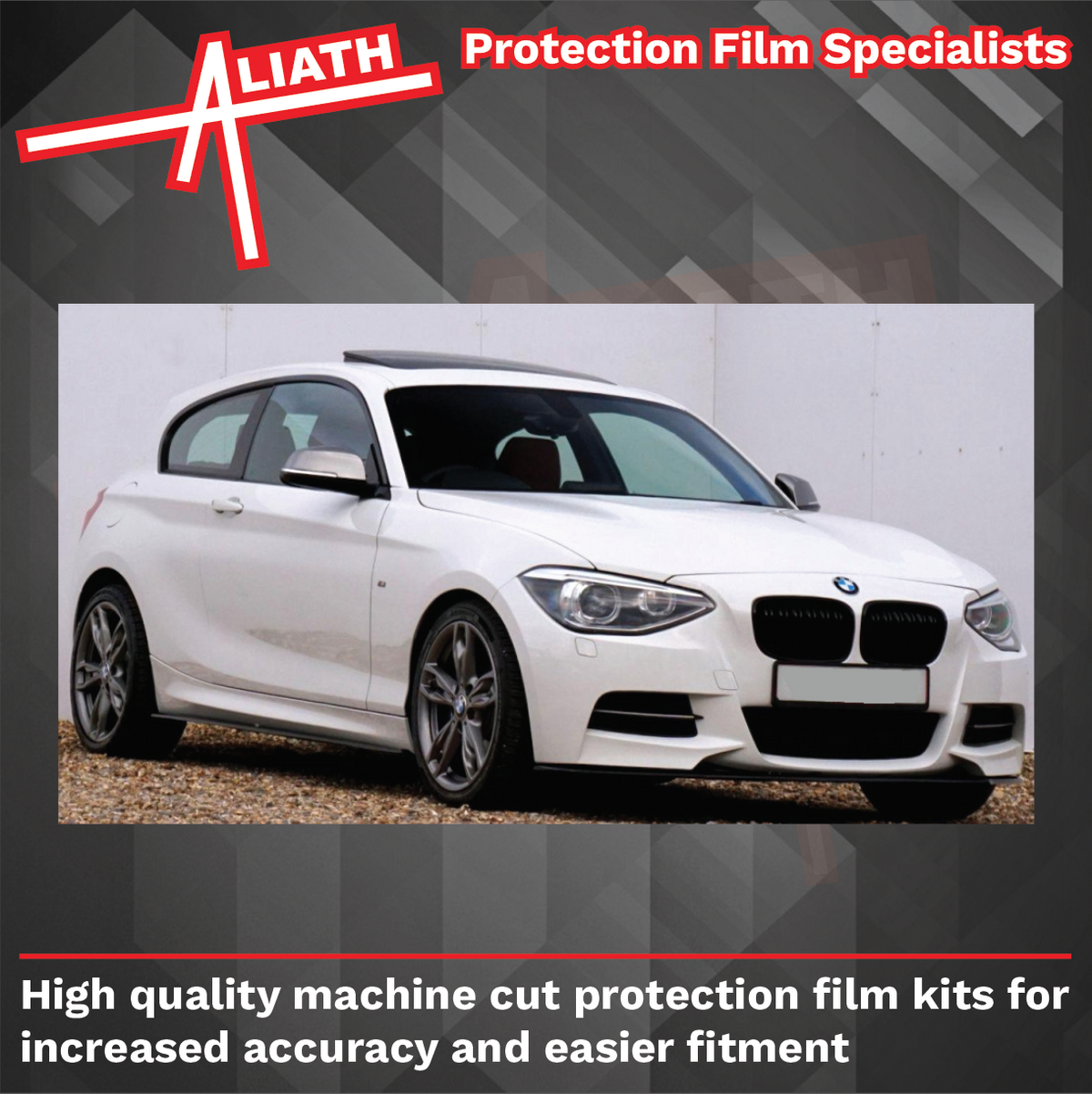 BMW 1-Series M135 (Type F20 F21) 2011-2015, Front Bumper CLEAR Paint Protection