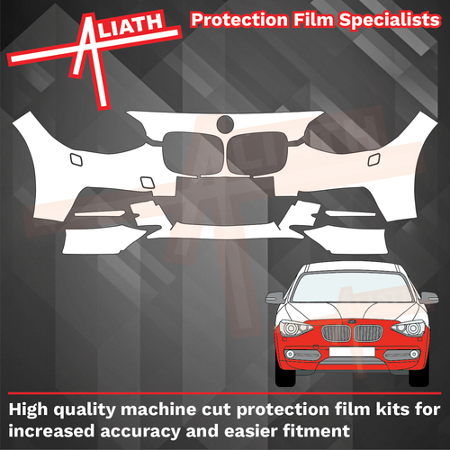BMW 1-Series M135 (Type F20 F21) 2011-2015, Front Bumper CLEAR Paint Protection