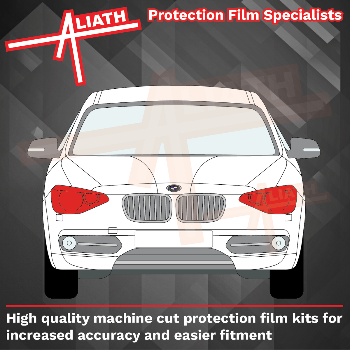 BMW 1-Series (Type F20 F21) 2011-2015, Headlights CLEAR Stone Protection