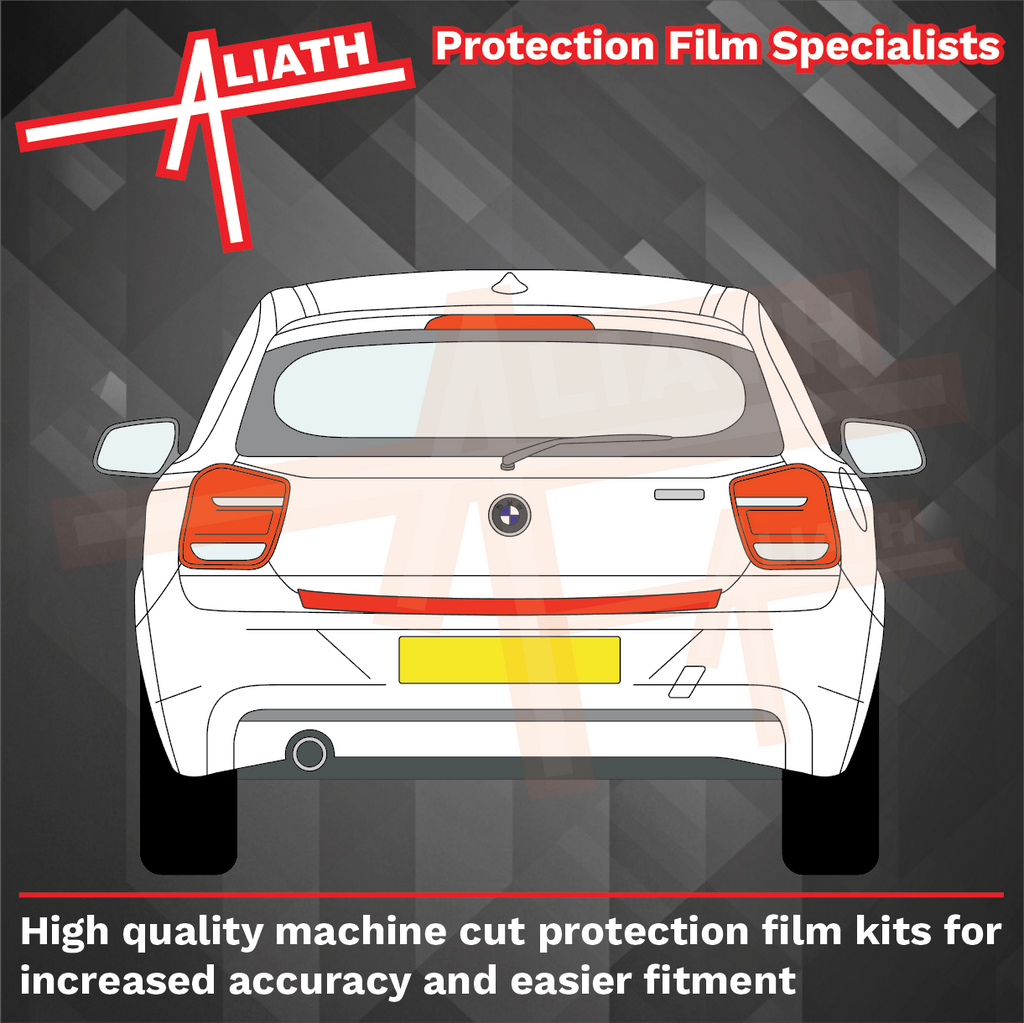 BMW 1-Series (Type F20 F21) 2011-2015, Rear Bumper Upper CARBON Paint ...