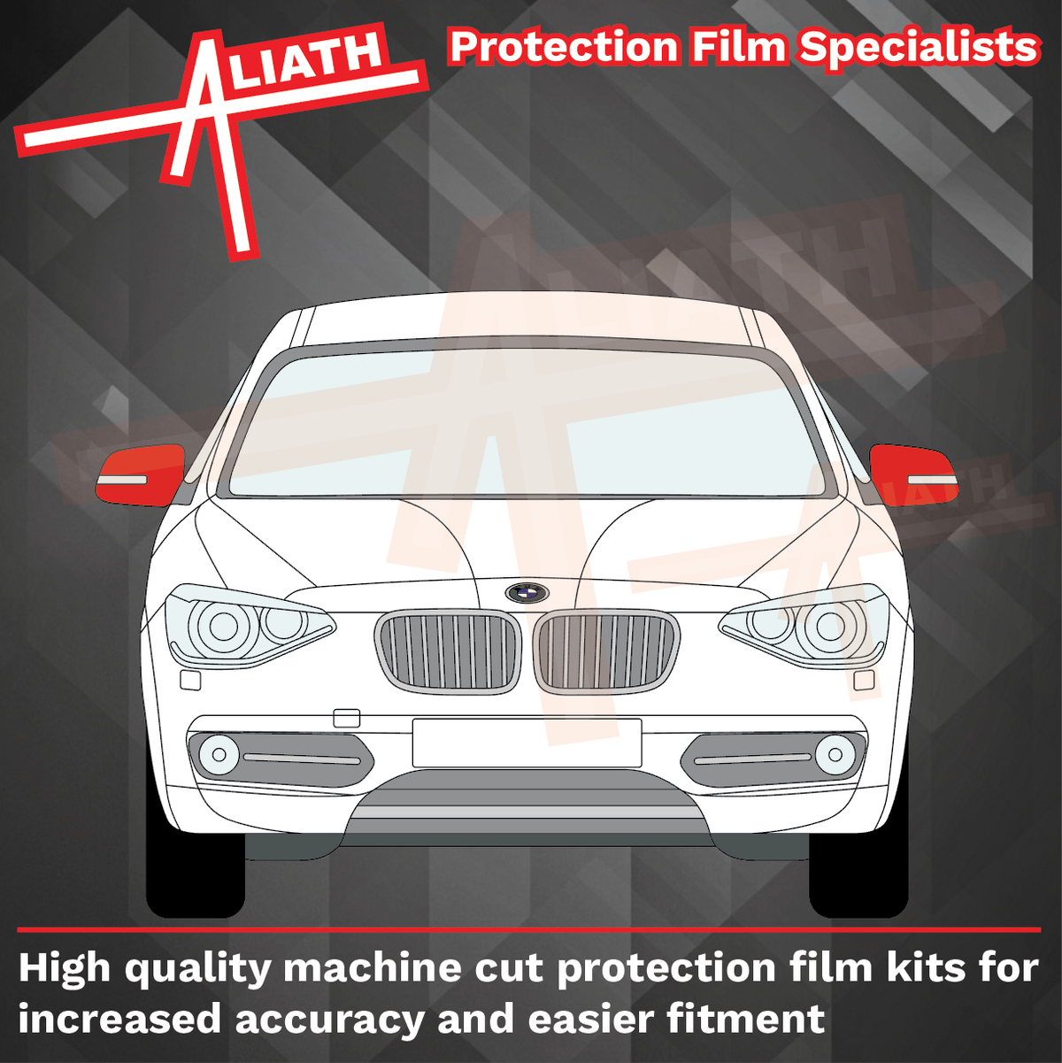BMW 1-Series (Type F20 F21) 2011-2019, Mirror Caps CLEAR Paint Protection