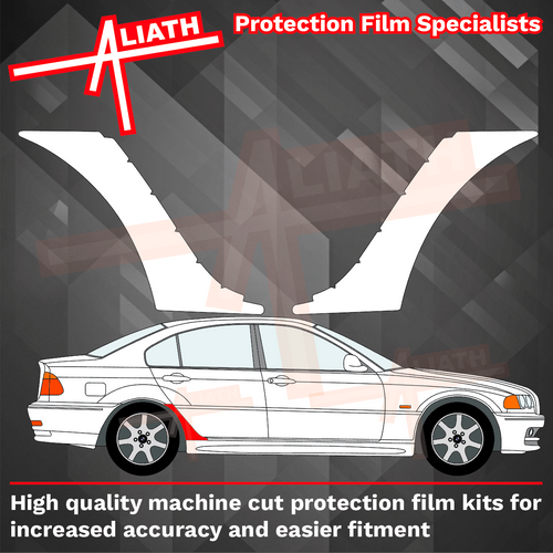 BMW 3-Series (E46) 1999-2006, Rear Arches CLEAR Paint Protection