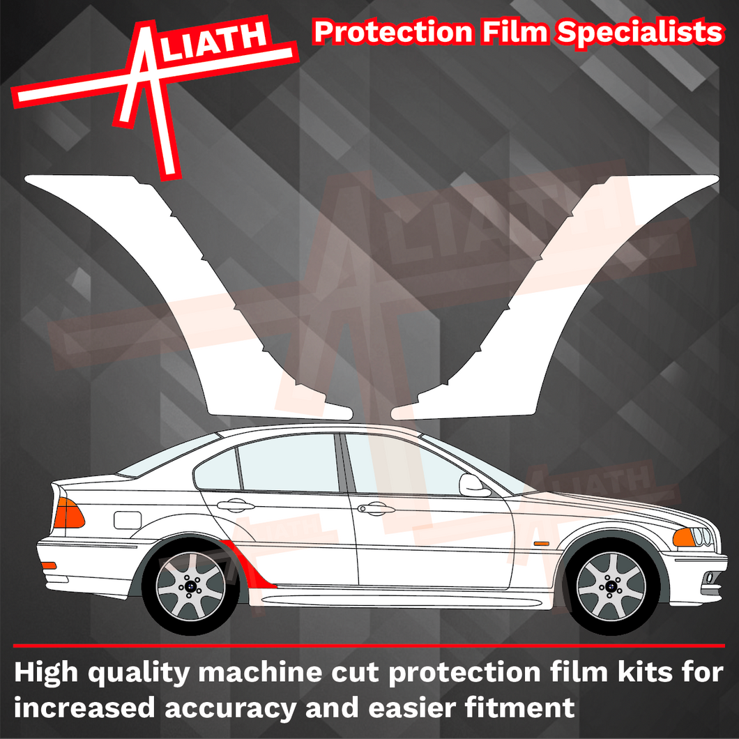 BMW 3-Series (E46) 1999-2006, Rear Arches CLEAR Paint Protection