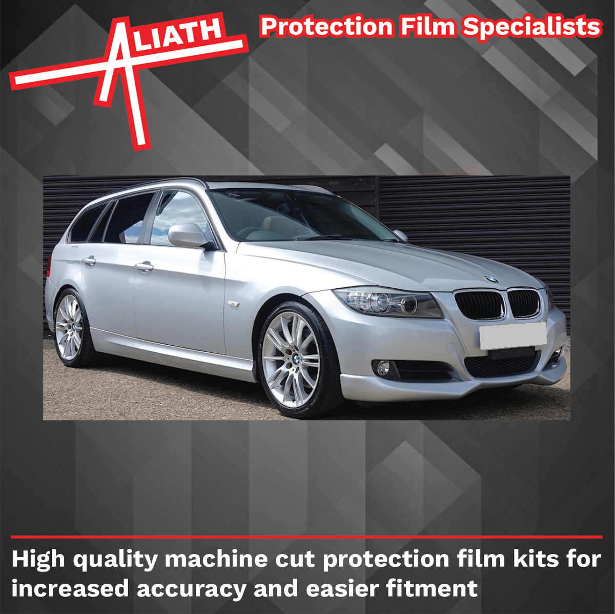 BMW 3-Series Estate (E91) 2004-2011, Rear Bumper upper BLACK Paint Protection