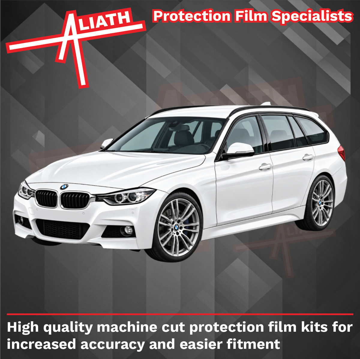 BMW 3-Series Estate (Type F30) 2012-2019, Rear Bumper Upper CLEAR Paint Protection