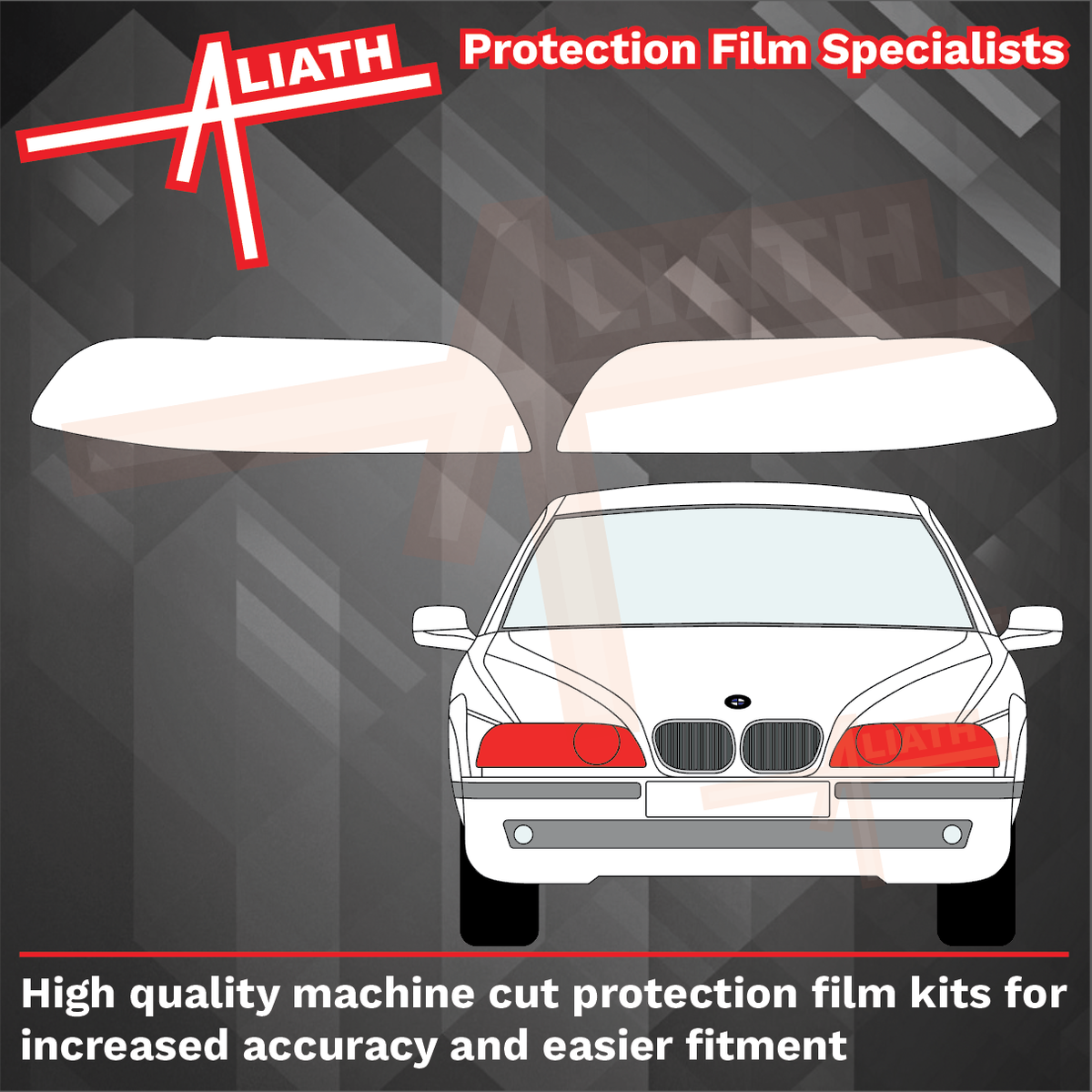 BMW 5-Series (Type E39) 1995-2003, Headlights CLEAR Paint Protection