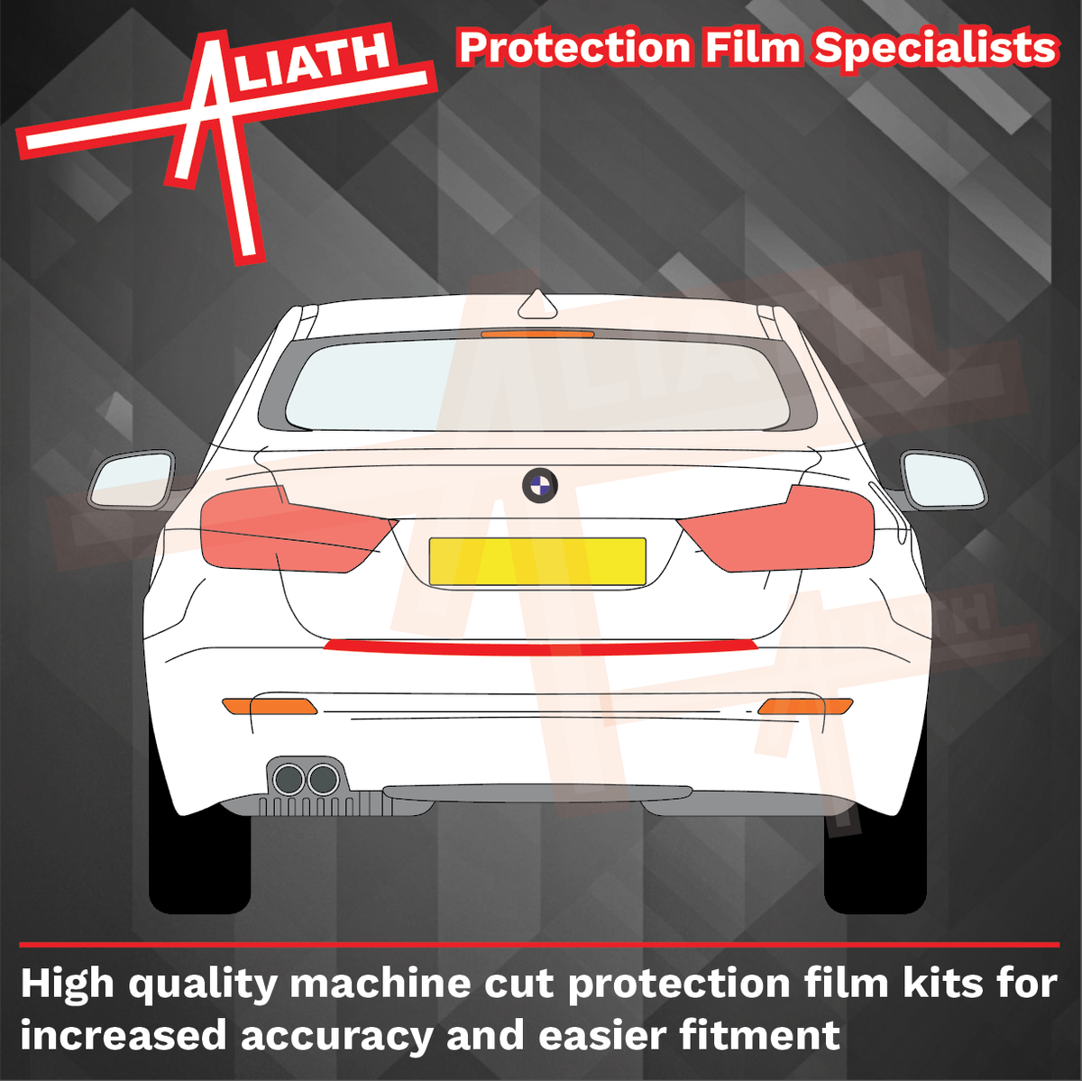 BMW 5-Series GT (Type F07) 2009-2017, Rear Bumper Upper CLEAR Paint Protection