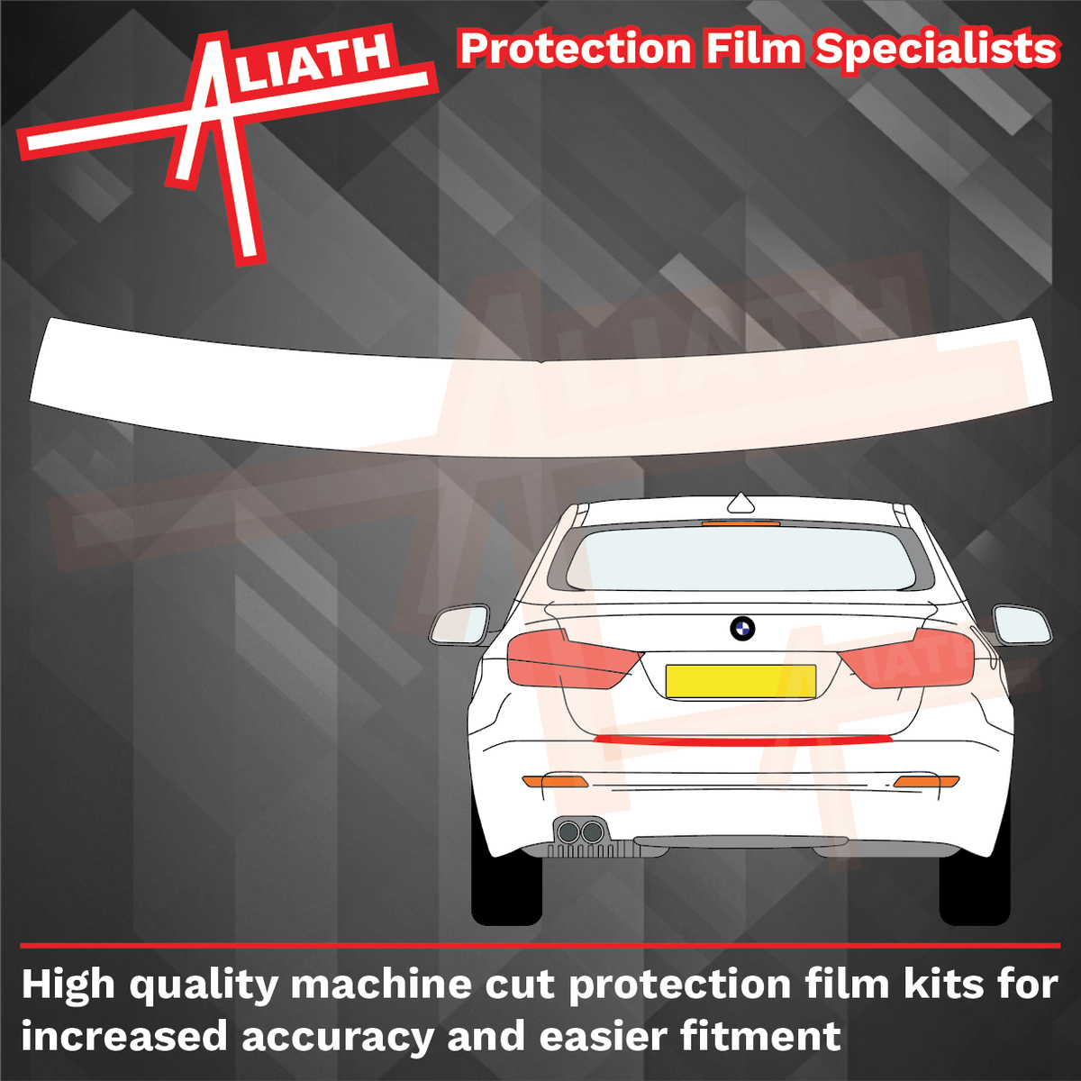 BMW 5-Series GT (Type F07) 2009-2017, Rear Bumper Upper CLEAR Paint Protection