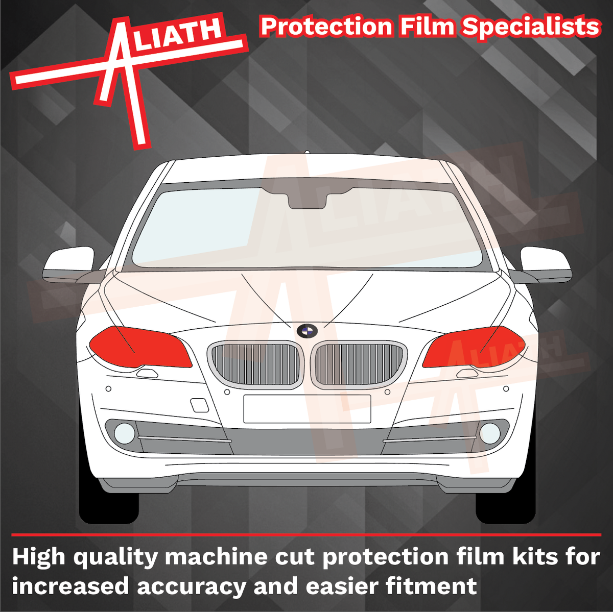 BMW 5-Series GT (Type F07) 2009-2017, Headlights CLEAR Paint Protection
