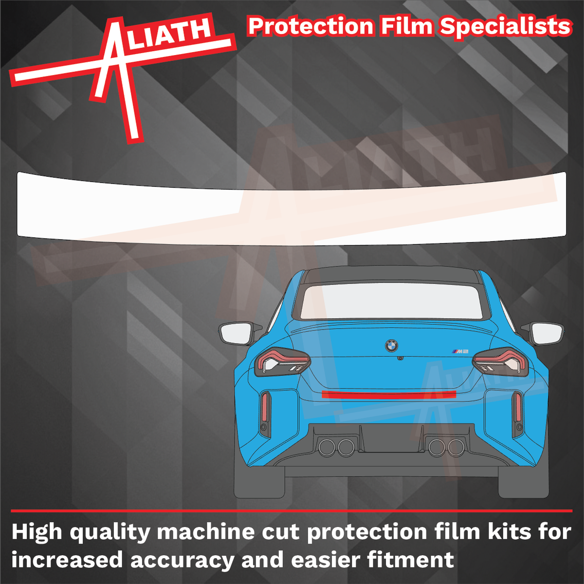 BMW 2-Series M2 (Type G42 / G87) 2022-, Rear Bumper Upper CLEAR Paint Protection