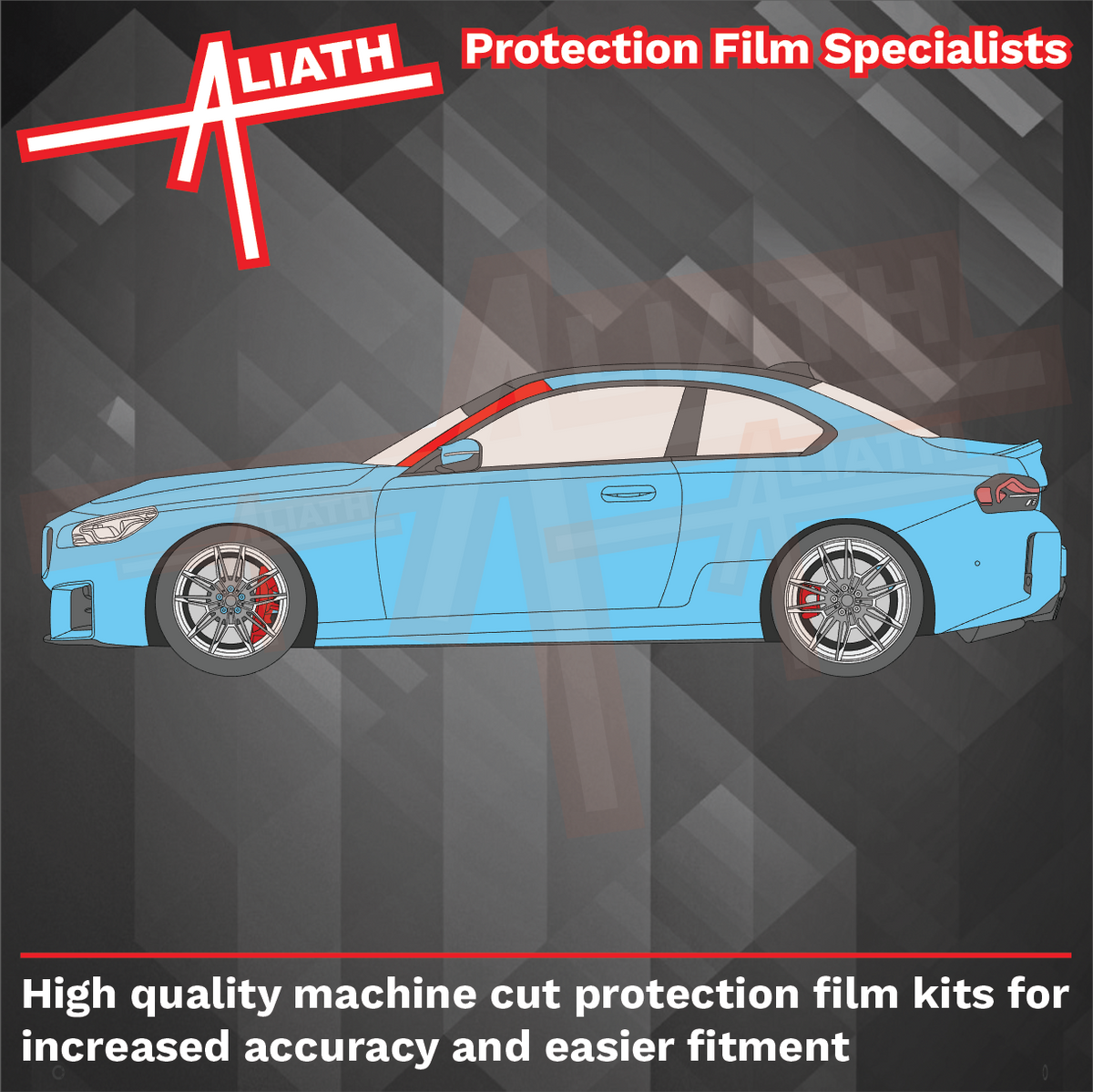 BMW 2-Series M2 (Type G42 / G82) 2022-, A-Pillars CLEAR Paint Protection