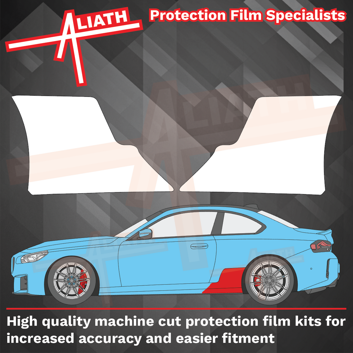 BMW 2-Series M2 (Type G87) 2022-, Rear Arches CLEAR Paint Protection