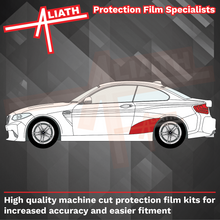 BMW 2-Series M2 (Type F87) 2014-2021, Rear QTR / Wing Large CLEAR Paint Protection