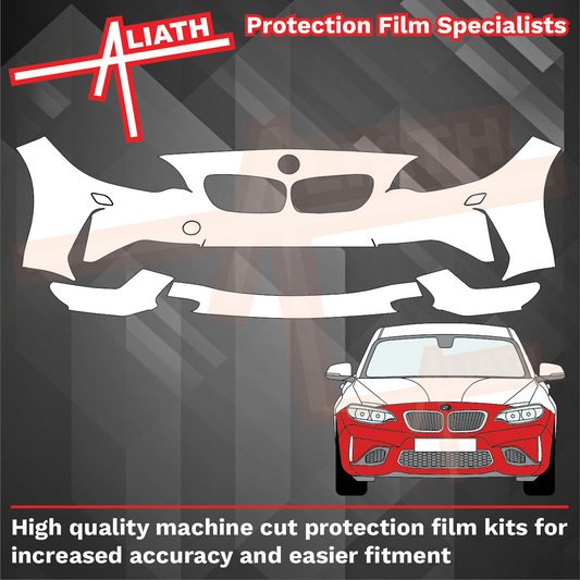 BMW 2-Series M2 (Type F87) 2014-2021 Front Bumper CLEAR Paint Protection
