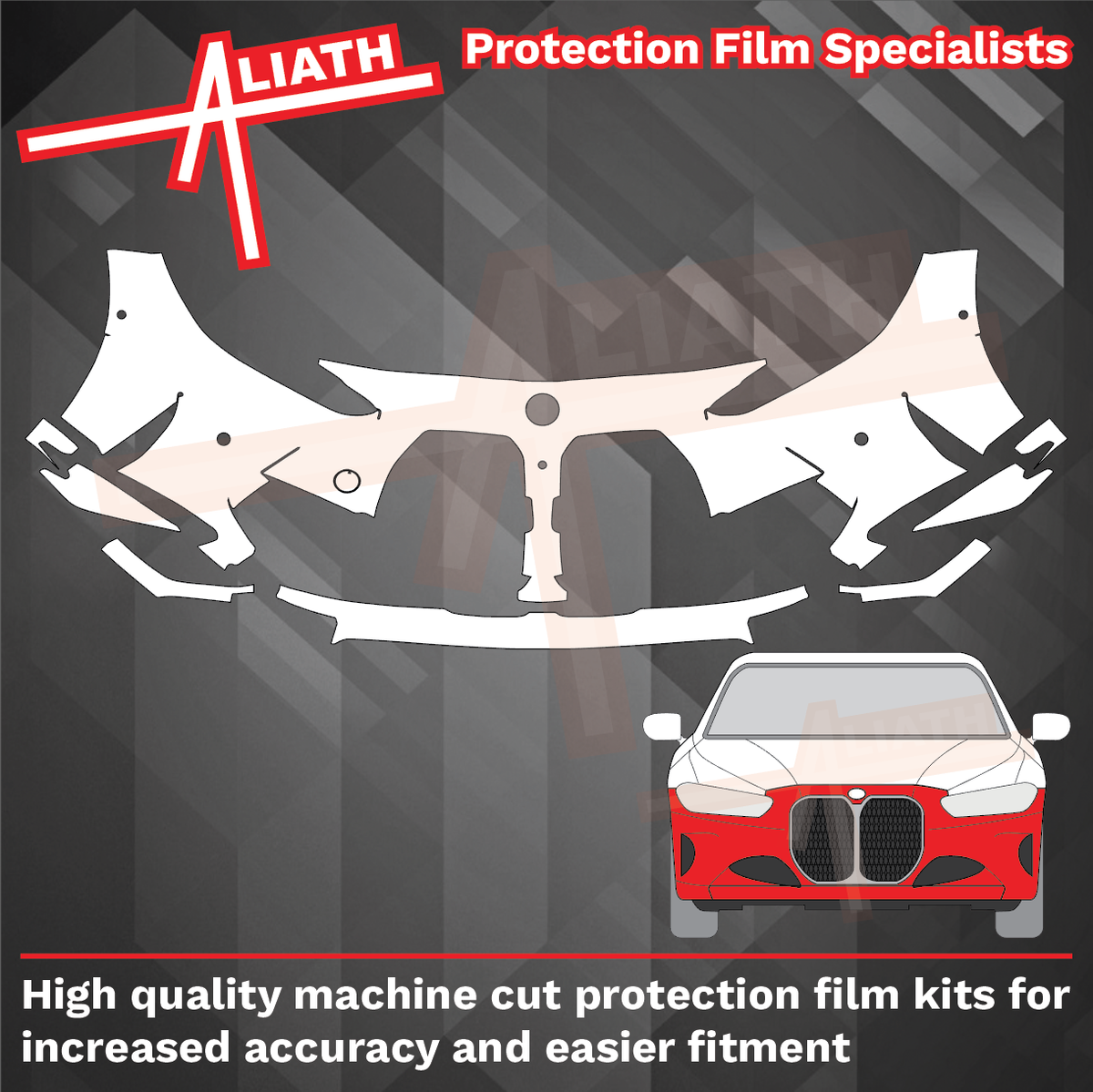 BMW M3 (Type G80) 2020-Present, Front Bumper CLEAR Paint Protection