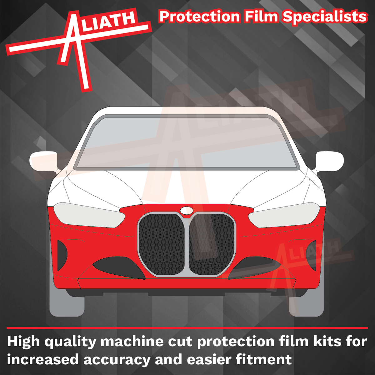 BMW M3 (Type G80) 2020-Present, Front Bumper CLEAR Paint Protection