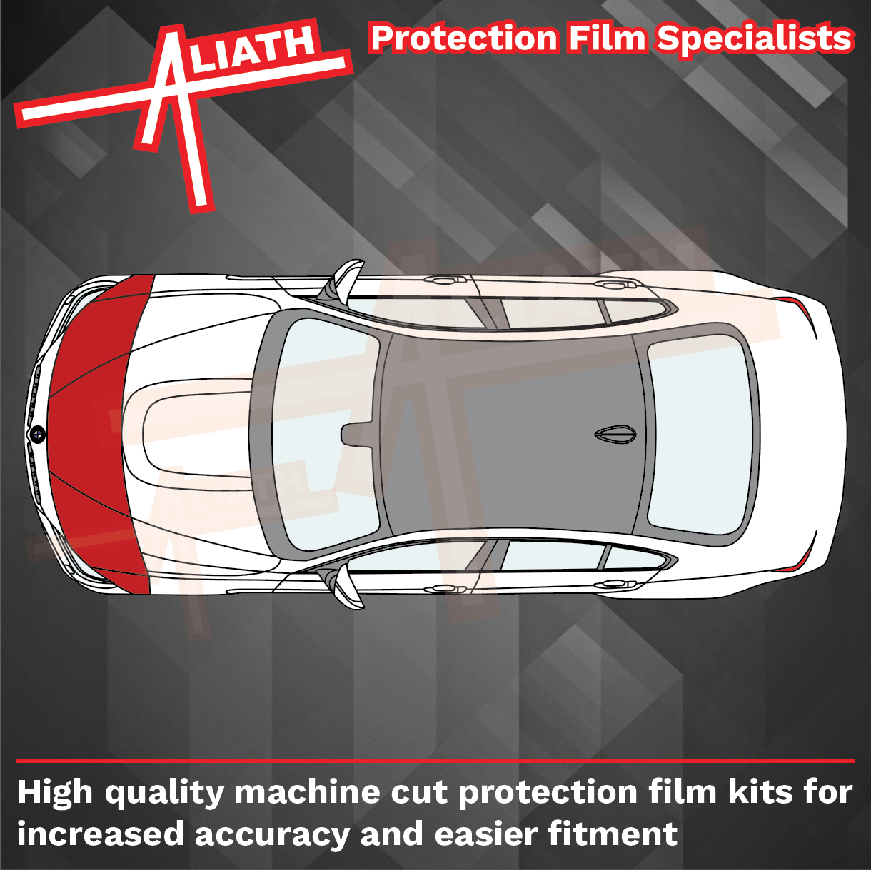 BMW M3 (Type F80) 2014-2019, Bonnet & Wings Front CLEAR Paint Protection