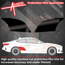 BMW 4-Series & M4 (Type G22 G23 G83 G83) 2020-Present, Rear QTR Arches BLACK TEXTURED Paint Protection