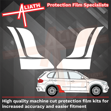 BMW X5 M-Sport (E70) 2007-13, Rear arch sections OE Style CLEAR Paint Protection