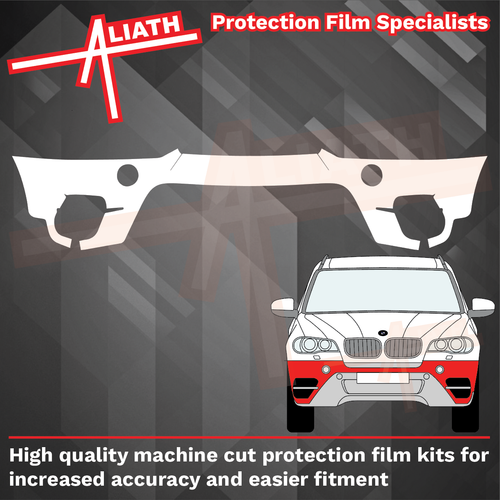 BMW X5 (E70) 2010-14, Front Bumper CLEAR Paint Protection