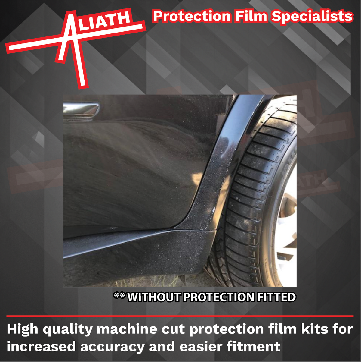 BMW X5 M-Sport (E70) 2006-13, Rear arch sections BLACK Stone Protection