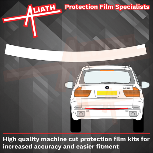 BMW X5 M-Sport (E70) 2006-13, Rear Bumper Upper CLEAR Paint Protection