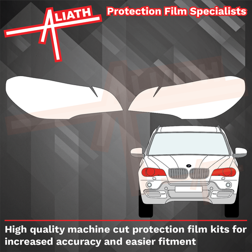 BMW X5 (E70) 2006-2013, Headlights CLEAR Stone Protection