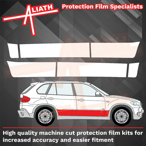 BMW X5 (E70) 2006-14, Door Lower CLEAR Paint Protection