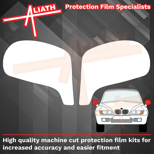 BMW Z3 (Type E36/7 / E36/8) 1995-2002 Door Mirror Caps CLEAR Paint Protection