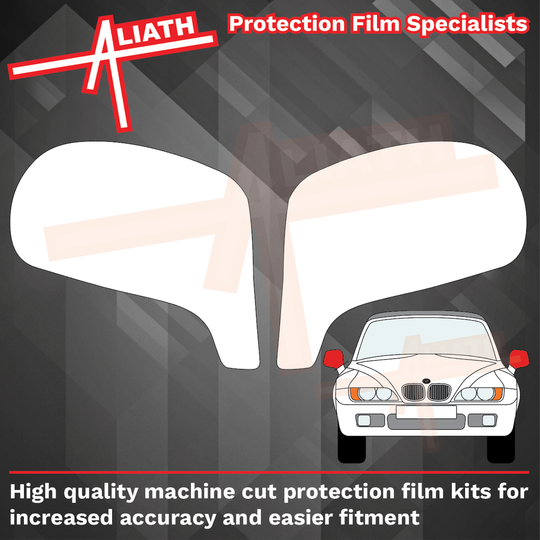 BMW Z3 (Type E36/7 / E36/8) 1995-2002 Door Mirror Caps CLEAR Paint Protection