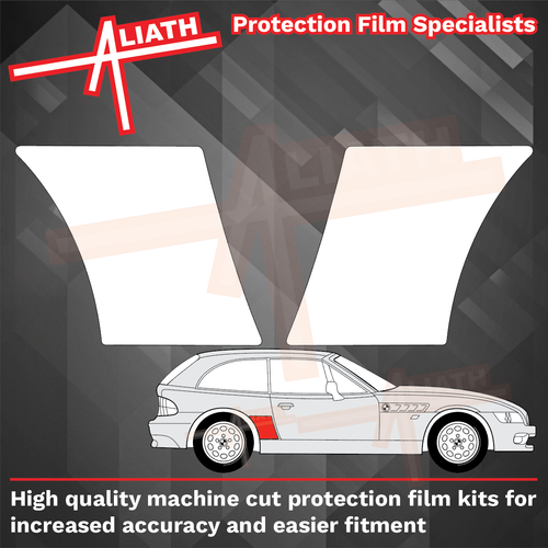 BMW Z3 M Coupe (Type E36/8) 1995-2002, Rear QTR Arch CLEAR Paint Protection